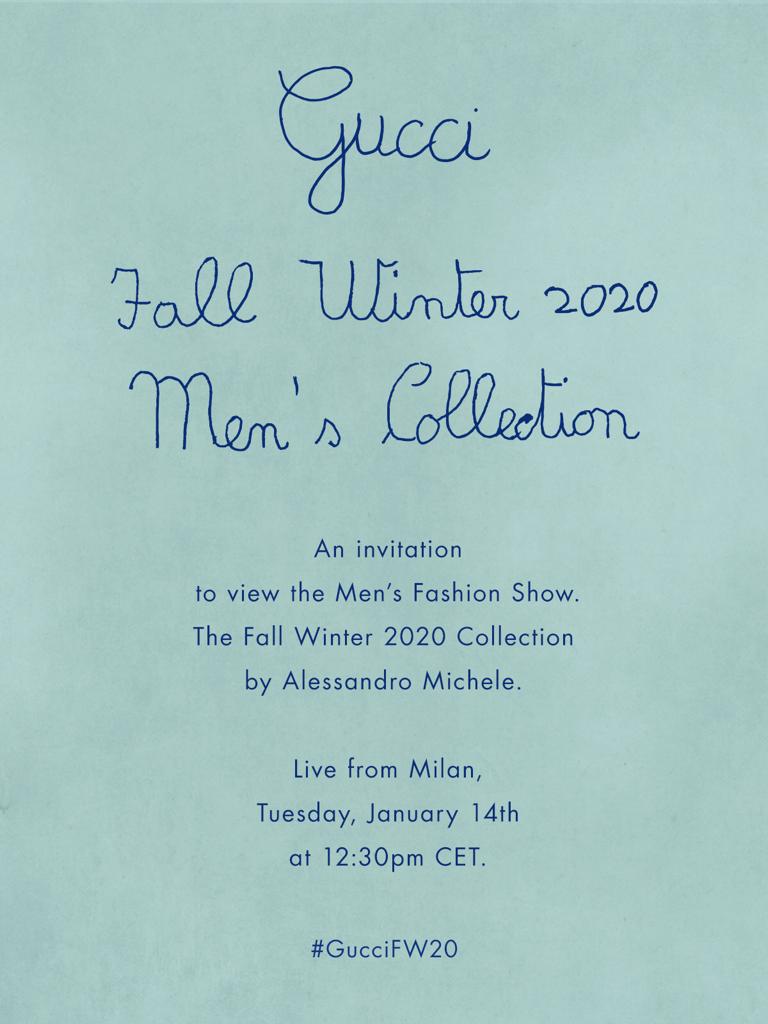 Tem desfile masculino da Gucci em Milão a partir das 8h30! Ajusta o despertador pra assistir com a gente! - Lilian Pacce