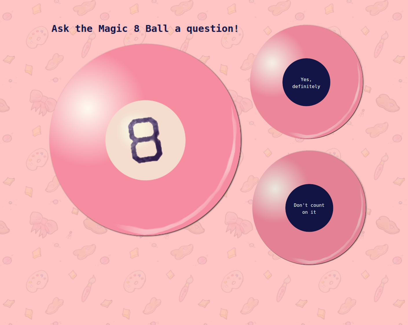 pink magic 8 ball