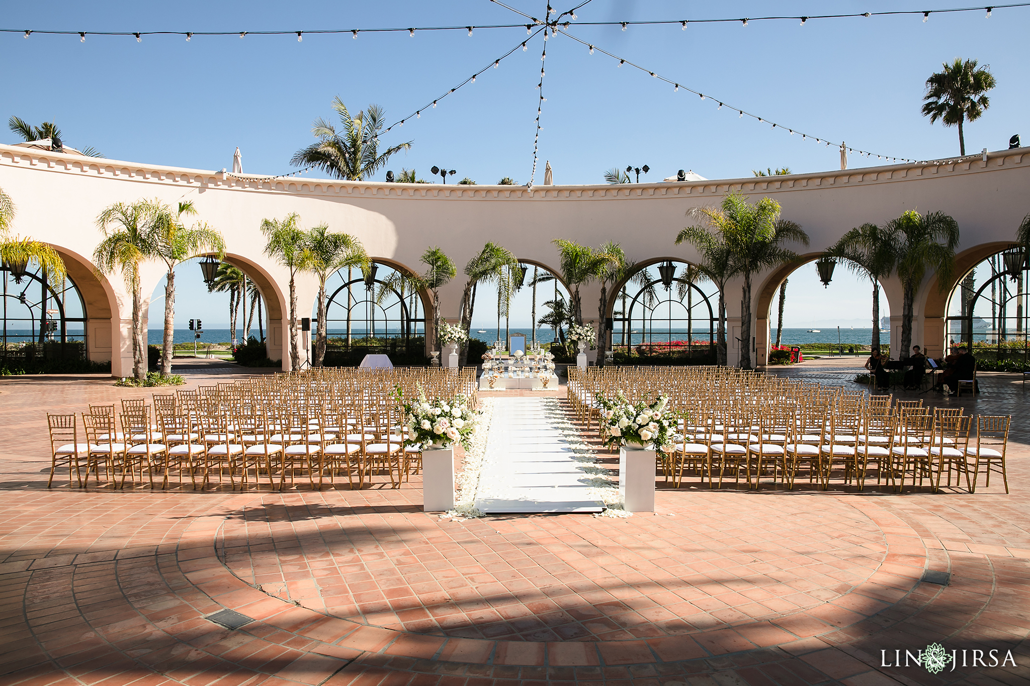 02 Wedding Ceremony Sofreh Aghd Hilton Santa Barbara Beachfront Resort Wedding