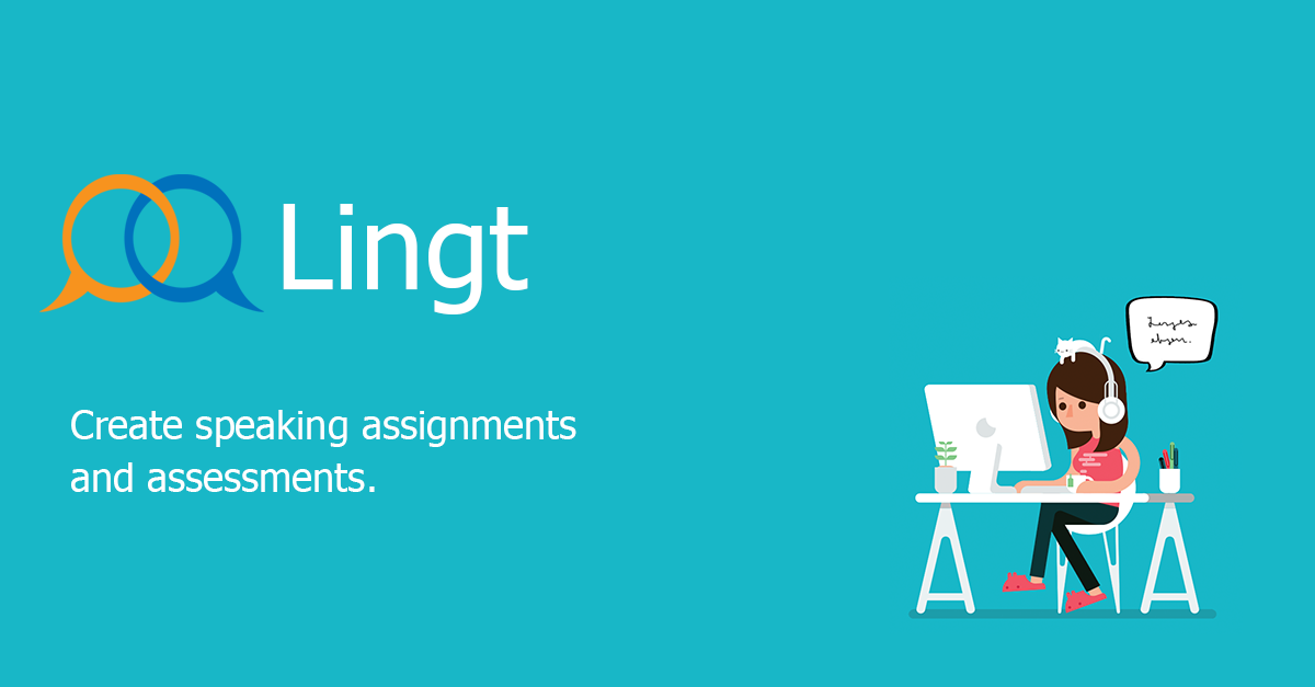 Lingt - Create speaking assignments and assessments logo