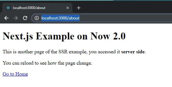 NextJS about page example