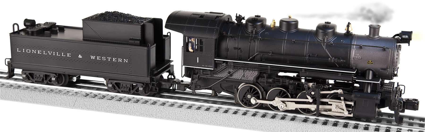 080 Train Lionelville & Western LEGACY Scale USRA 0-8-0 Steam Switcher #1