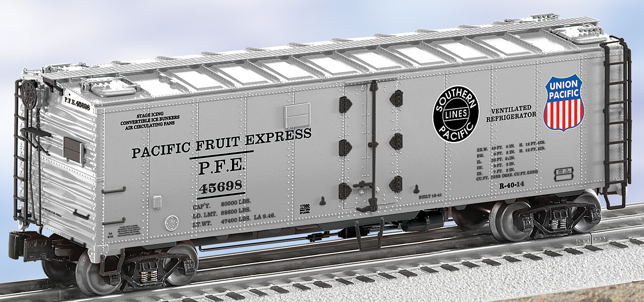 Pacific Fruit Express Silver Steel-sided Refrigerator Car #45698