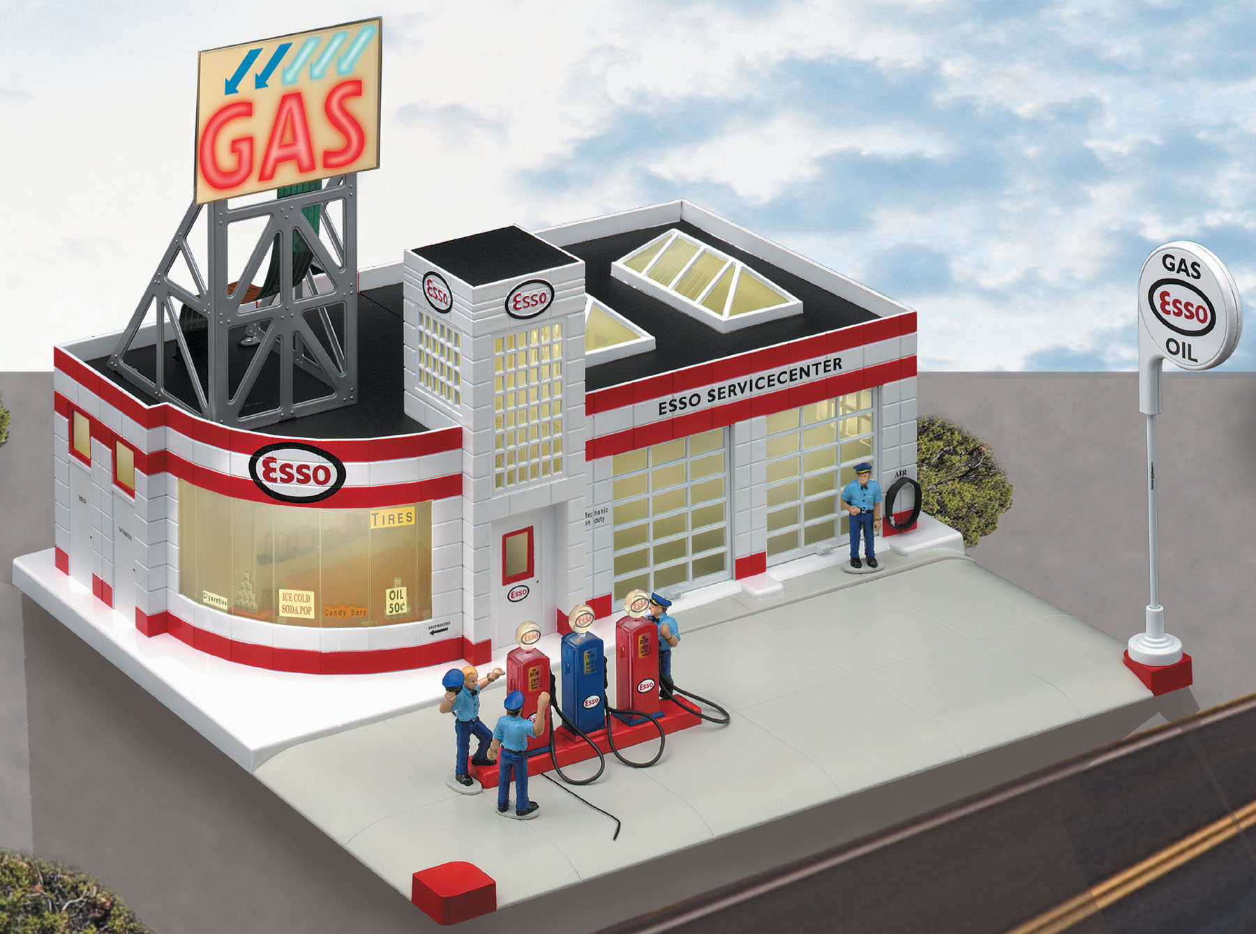O Gauge Gas Station at Evelyn Morgan blog