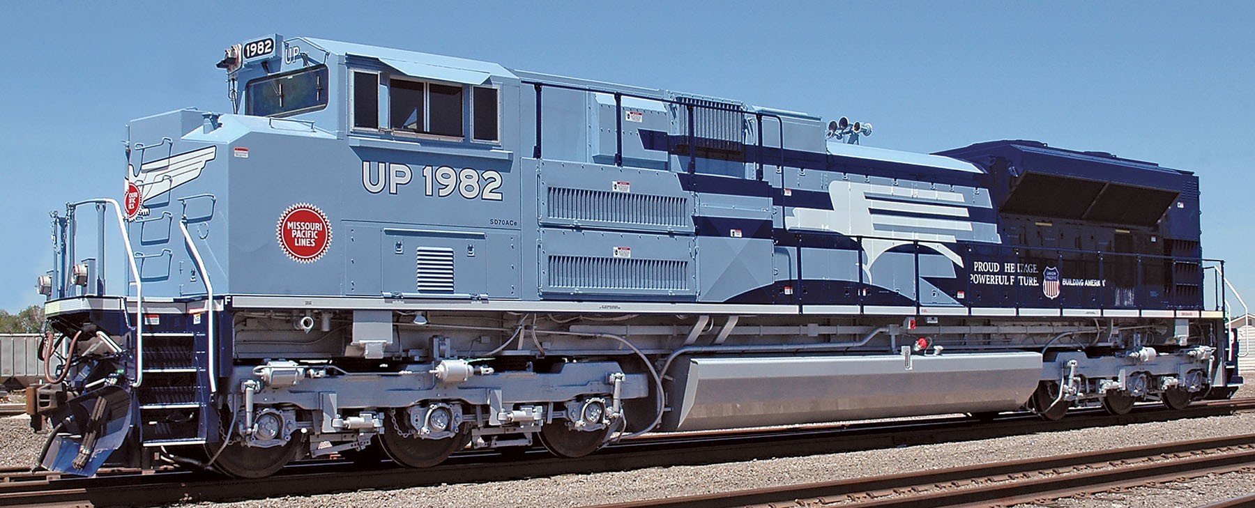 Up 1982 Missouri Pacific UP Heritage LEGACY SD70ACe #1982