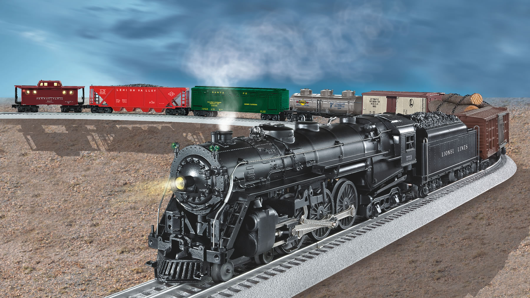 #13150 Super O Steam Freight (LOCO #773)