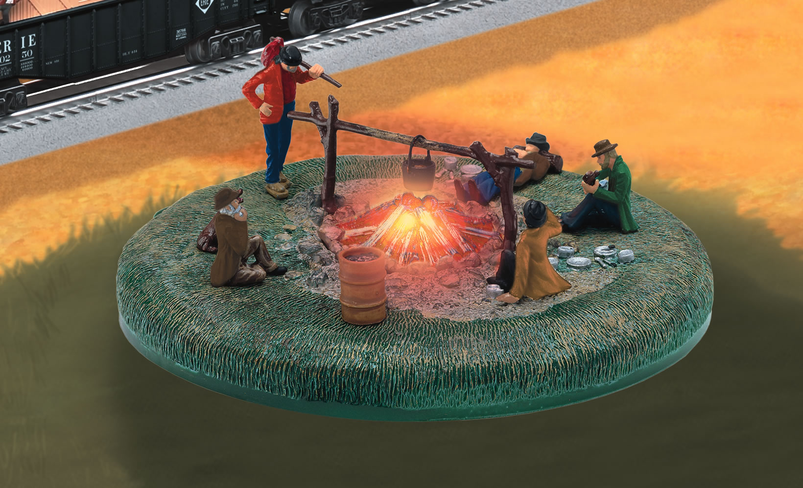 Hobo Riding The Rails