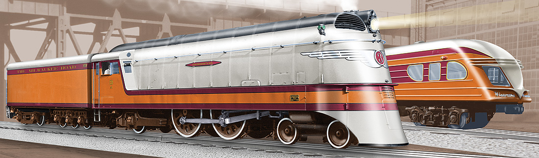 a couple of trains on tracks