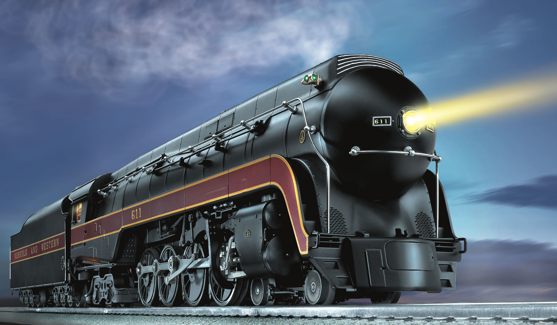 Nw Trainmaster Norfolk & Western TMCC Scale 4-8-4 J-Class Northern #611
