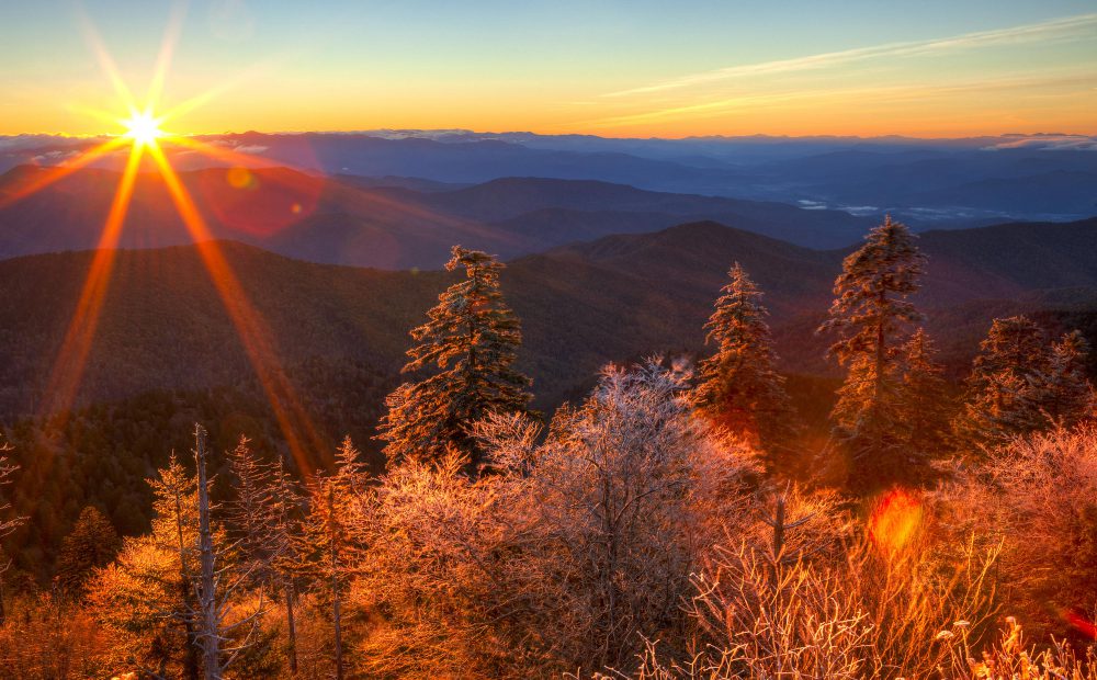 View from a Cabin Outside Asheville North Carolina