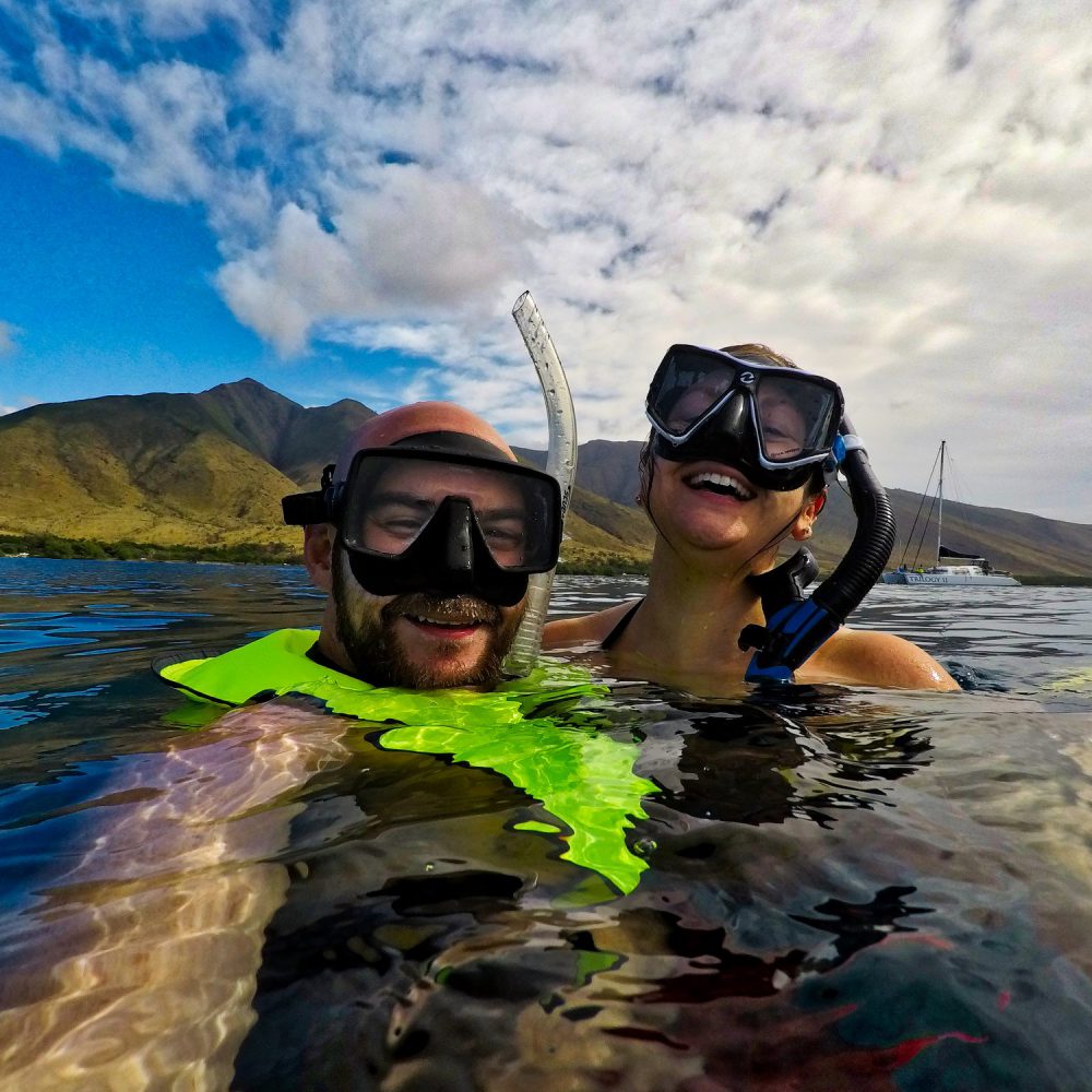 Lisa and Kyle Snorkeling