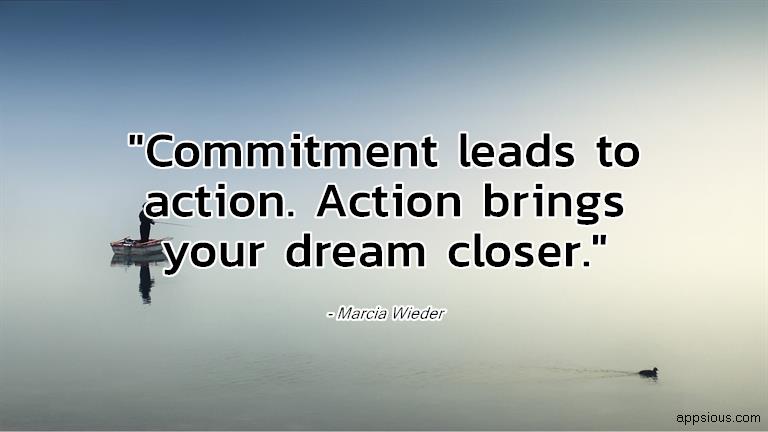 Commitment leads to action. Action brings your dream closer. Commitment leads to action. Action brings your dream closer.