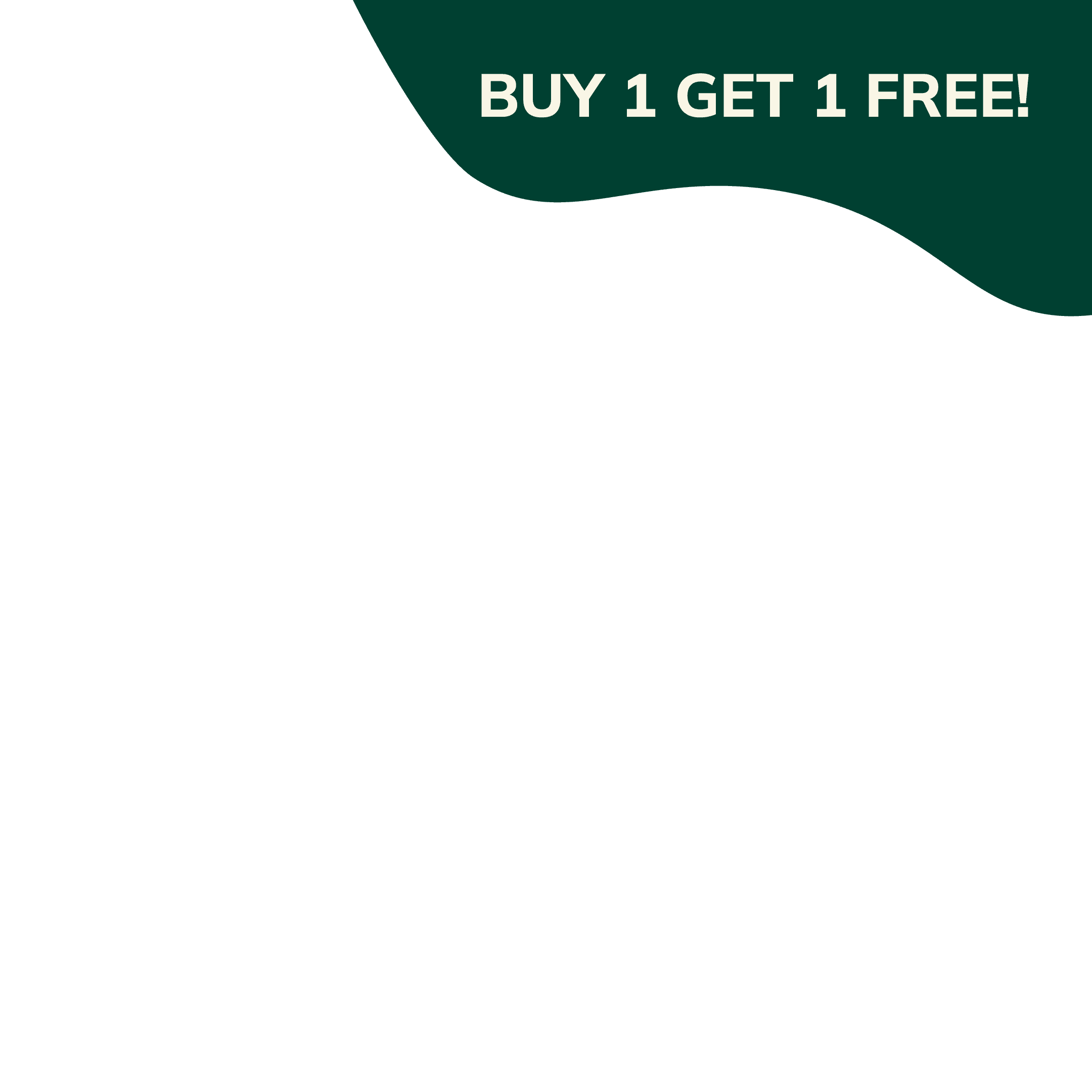 Buy one get one free curved badge