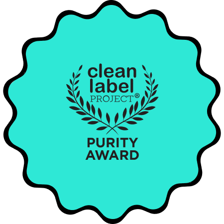 Clean Label Project Purity Award certified seal