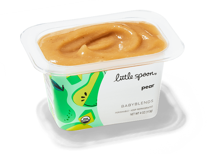 A Little Spoon Babyblend in the flavor Pear.