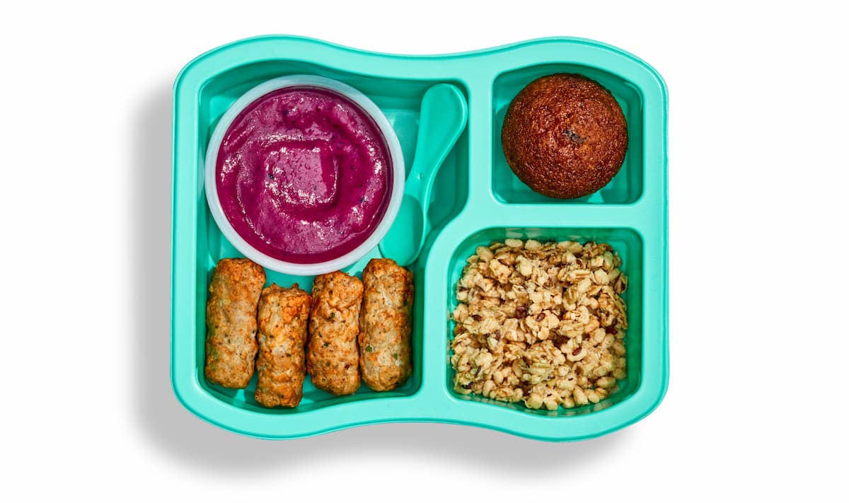 A Little Spoon Easy Cheesy Pizza Luncher.