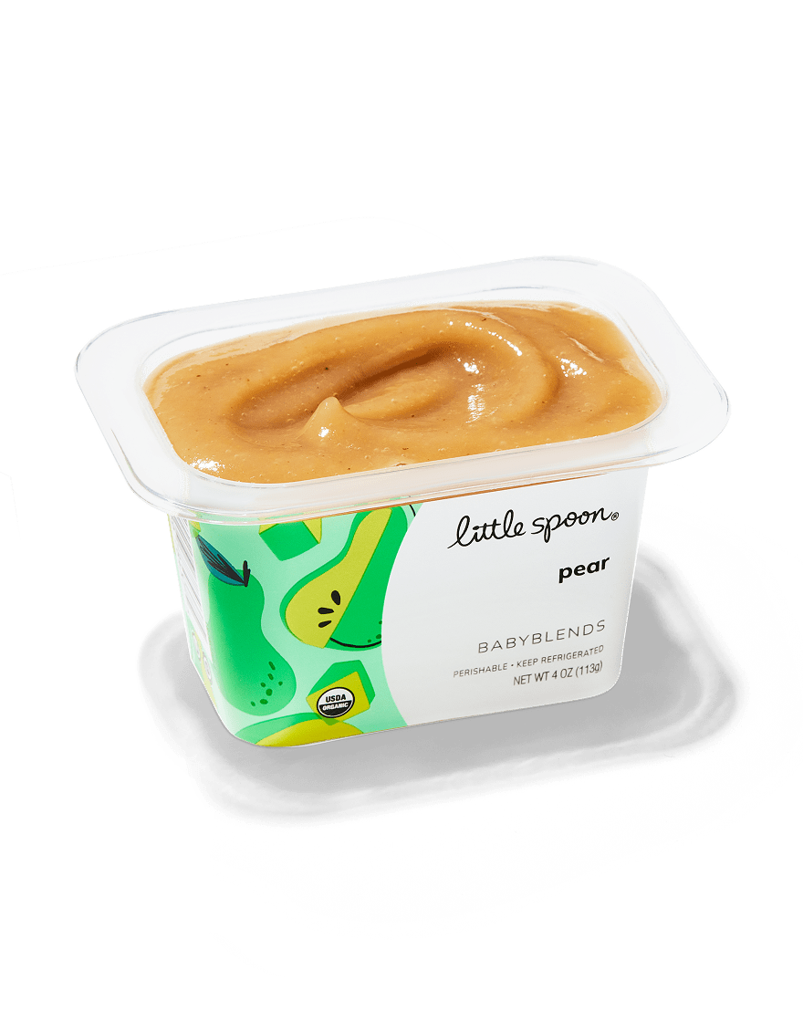 A Little Spoon Babyblend in the flavor Pear.