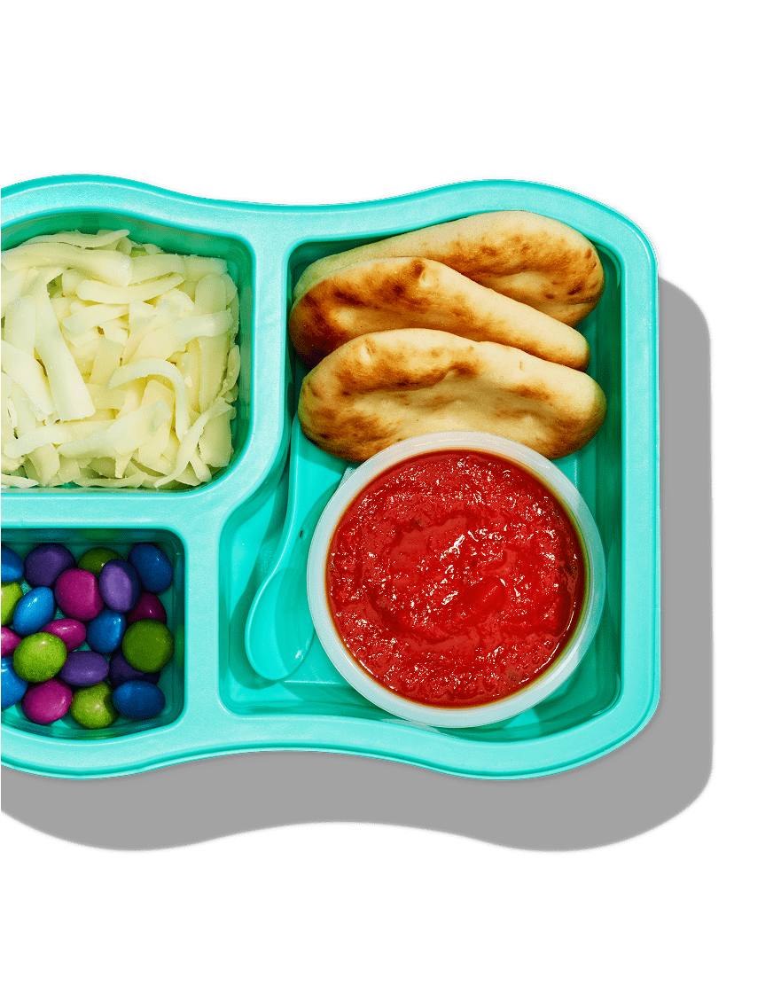A Little Spoon Easy Cheesy Pizza Luncher.
