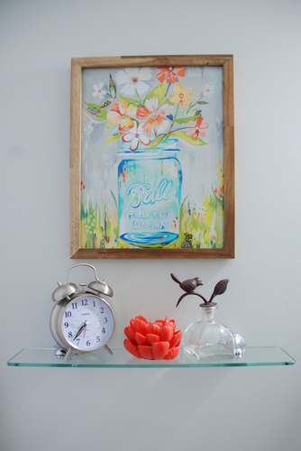 small bathroom makeover reveal benjamin moore moonshine katie daisy moen preston