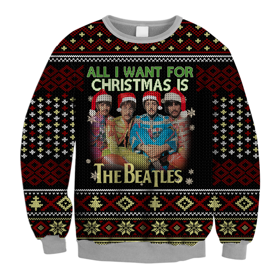 the beatles xmas jumper