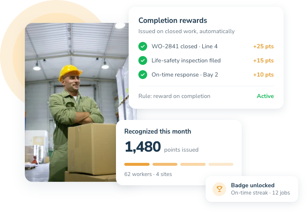 Reward completed frontline work