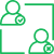 Magnifying glass icon representing mentor matching