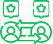 Star icon representing peer feedback