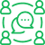 Comments icon representing dynamic communication