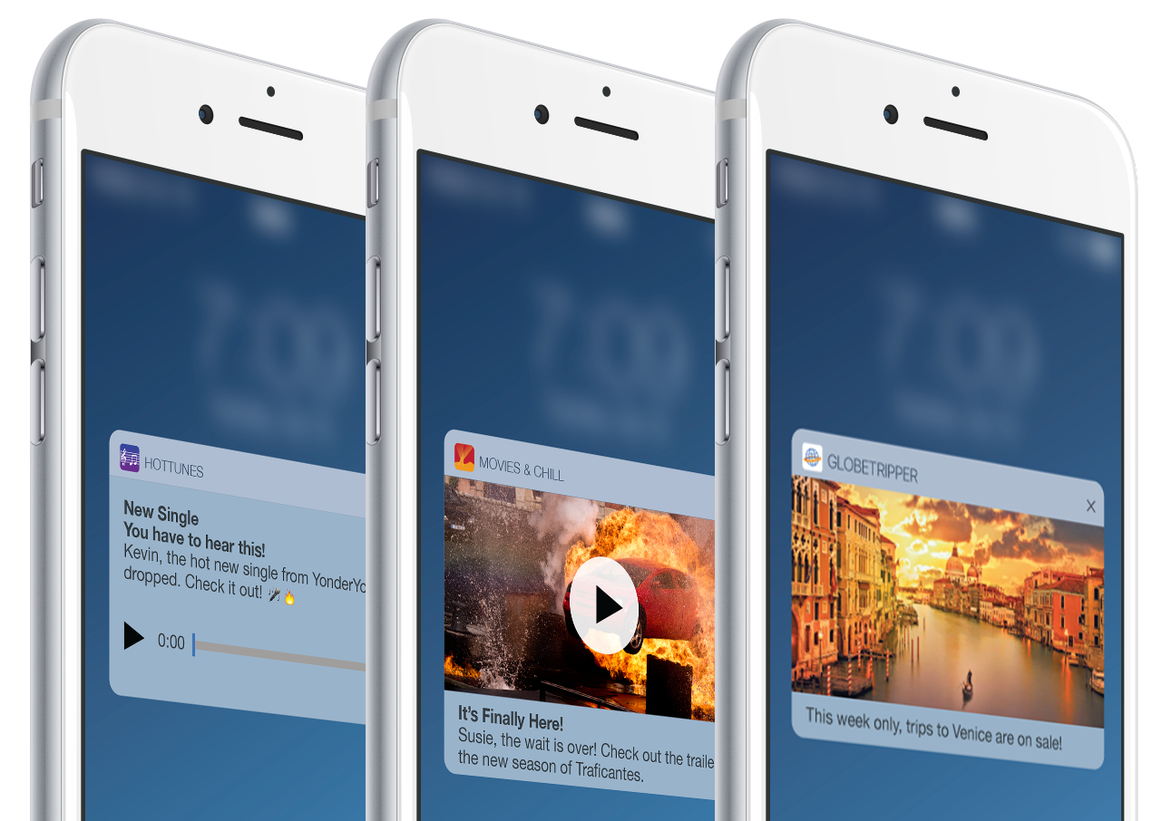Rich Push Notifications on iPhones