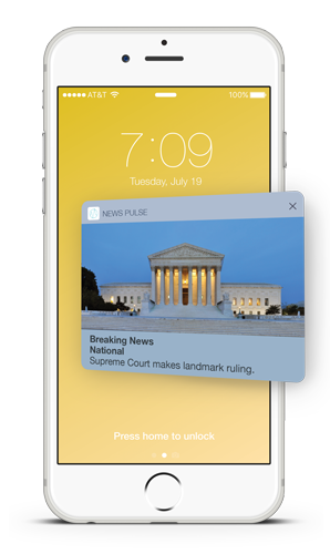 Breaking News Rich Push Notifications