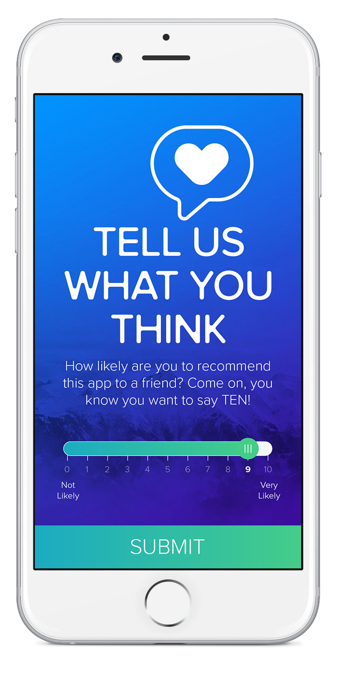 Mobile App Net Promoter Score Rating
