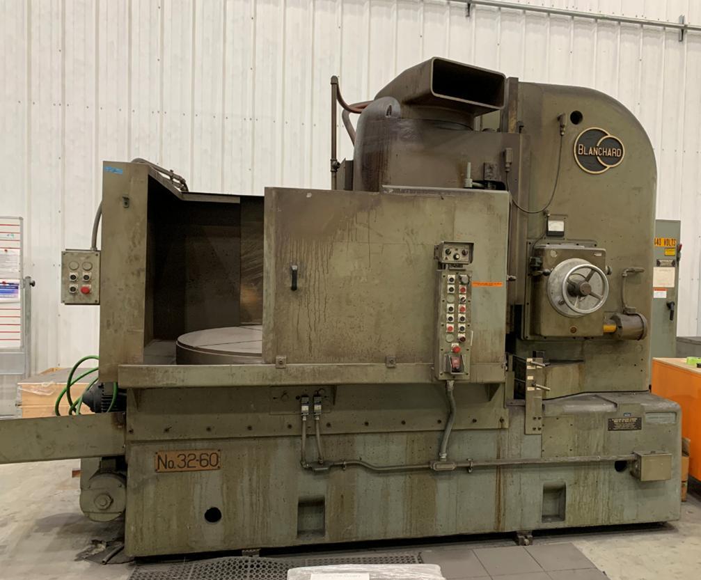 For Sale Blanchard 32D60, 60" Vertical Spindle Rotary Surface