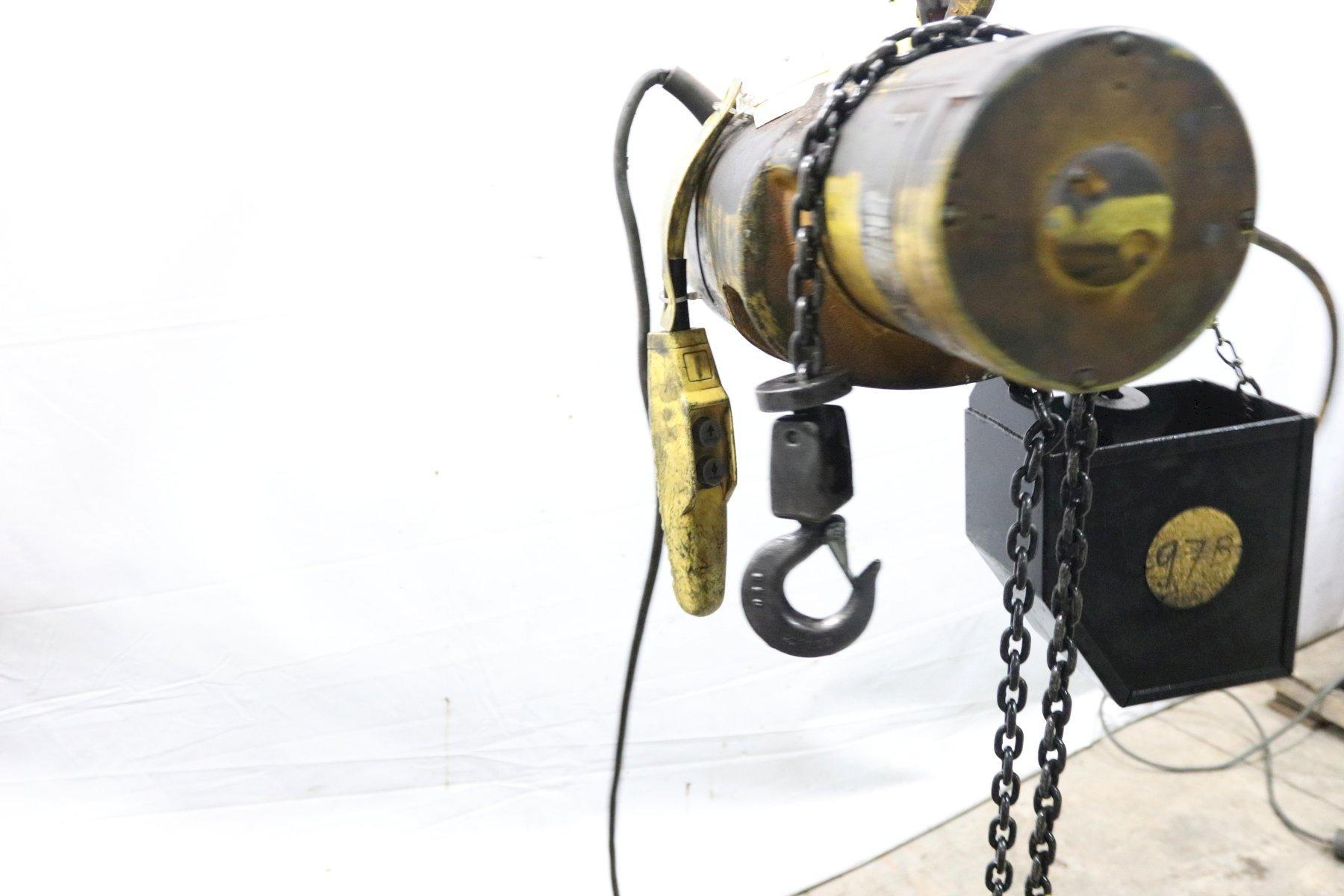 For Sale 500 LB BUDGIT ELECTRIC POWERED CHAIN HOIST STOCK 11972 Locator Online