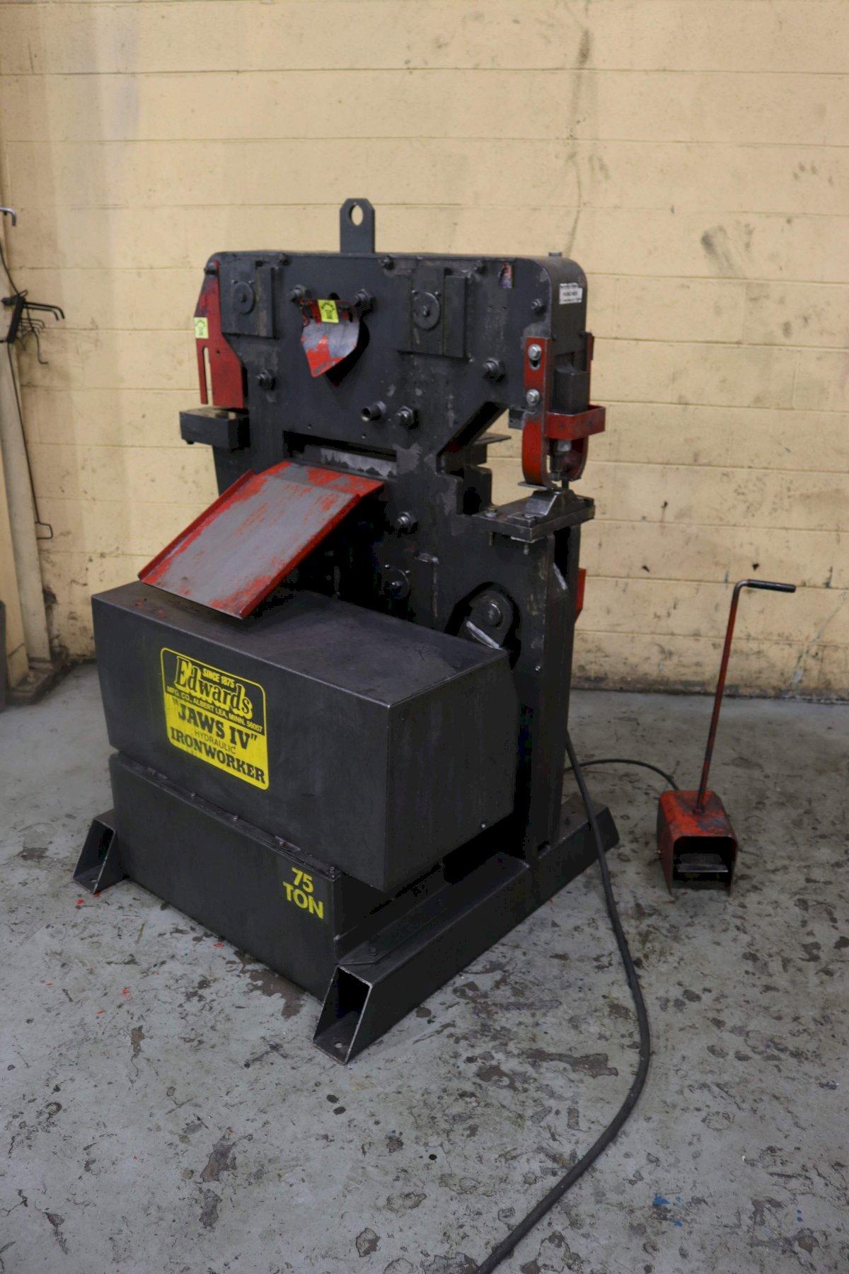 For Sale 75 TON EDWARDS HYDRAULIC IRONWORKER STOCK 73176 Locator
