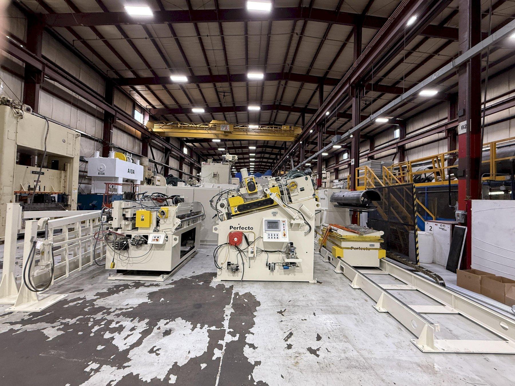 60,000 lbs. x 72" wide Perfecto Complete Coil Feed Line For Sale