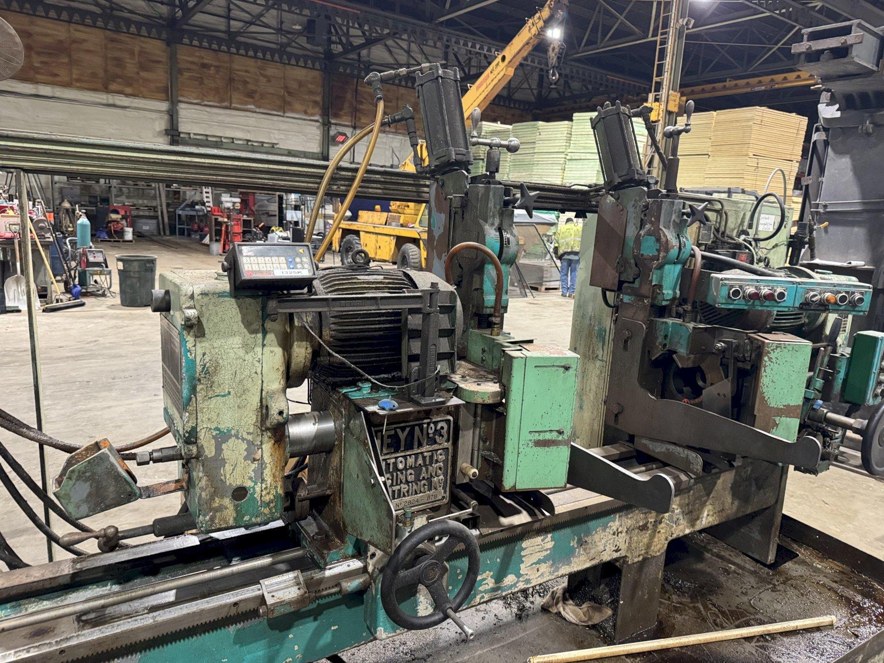 6.25" x 75" Hey No. 3 Double End Facing And Centering Machine