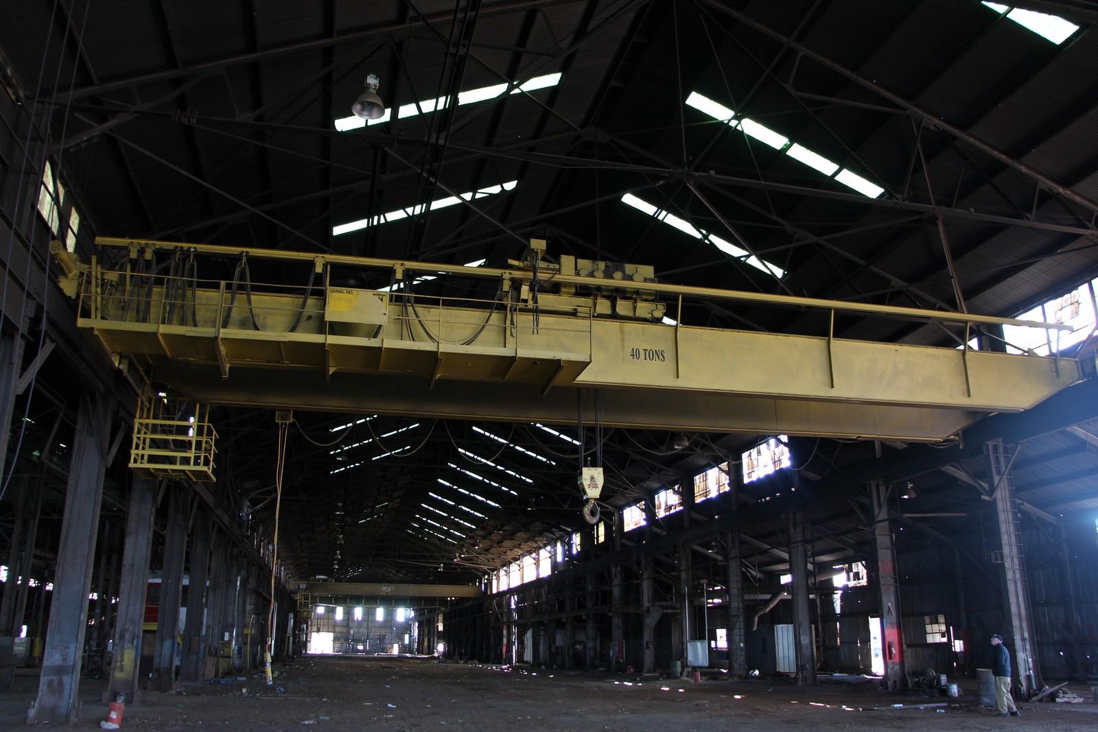 For Sale 40 TON X 75' P & H OVERHEAD DOUBLE GIRDER BRIDGE CRANE