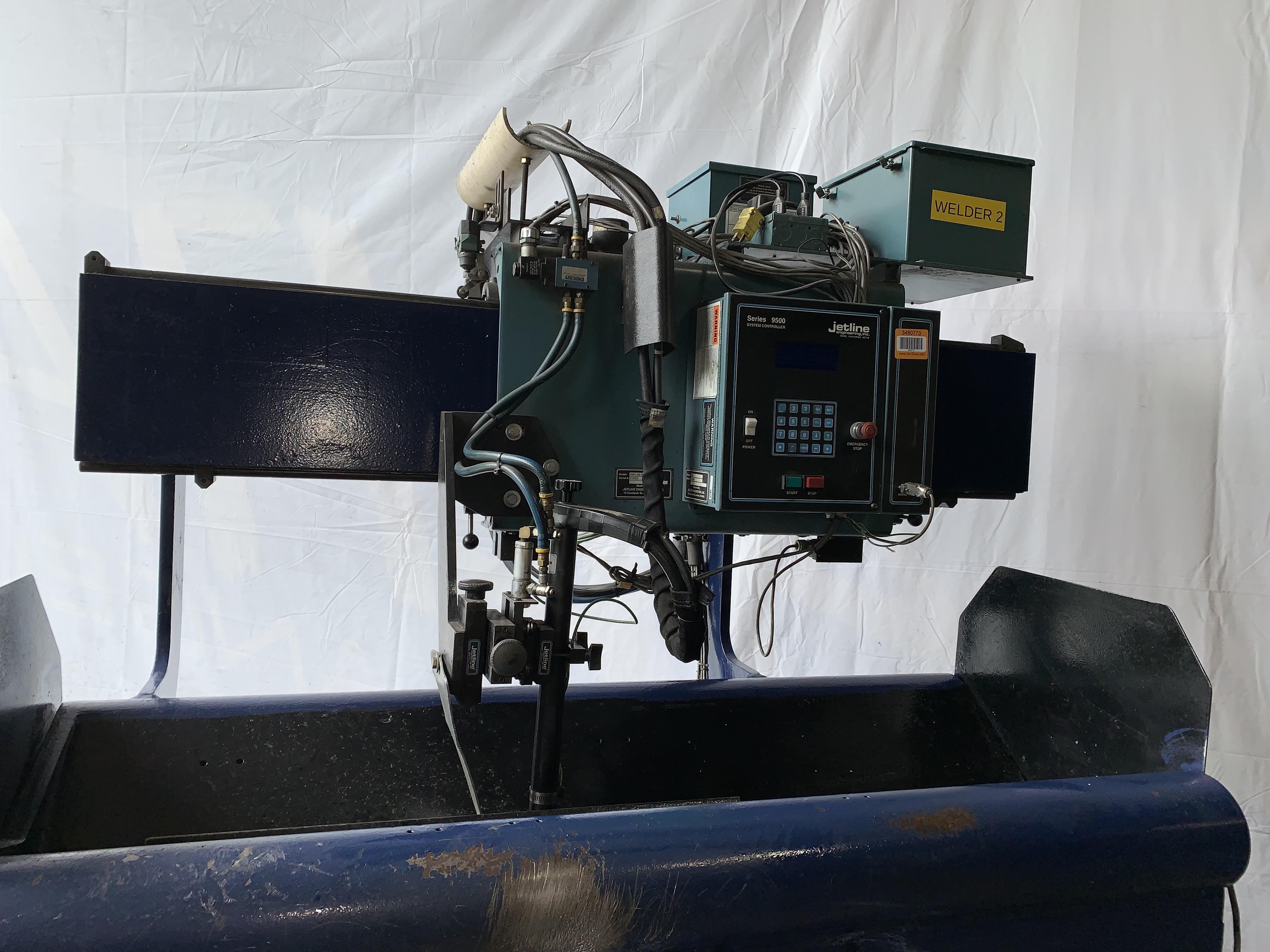 For Sale 24" JETLINE MODEL SWC3B9500 SEAM WELDER WITH MILLER WELDER & COMPONENTS STOCK