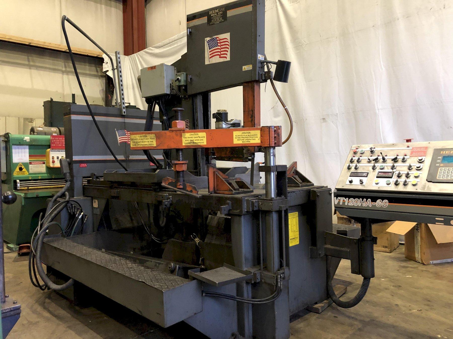 For Sale 18" x 24" HEM MODEL VT120HA60 TILT FRAME VERTICAL BAND SAW