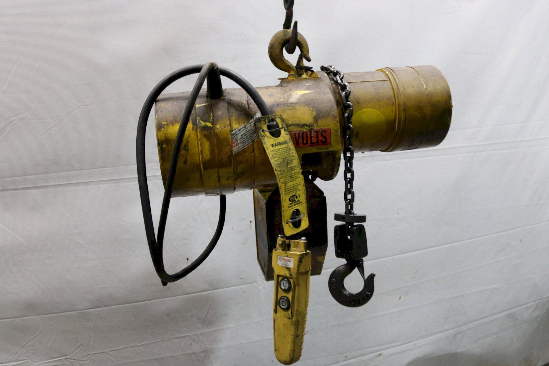 For Sale 500 LB BUDGIT ELECTRIC POWERED CHAIN HOIST STOCK 11975 Locator Online