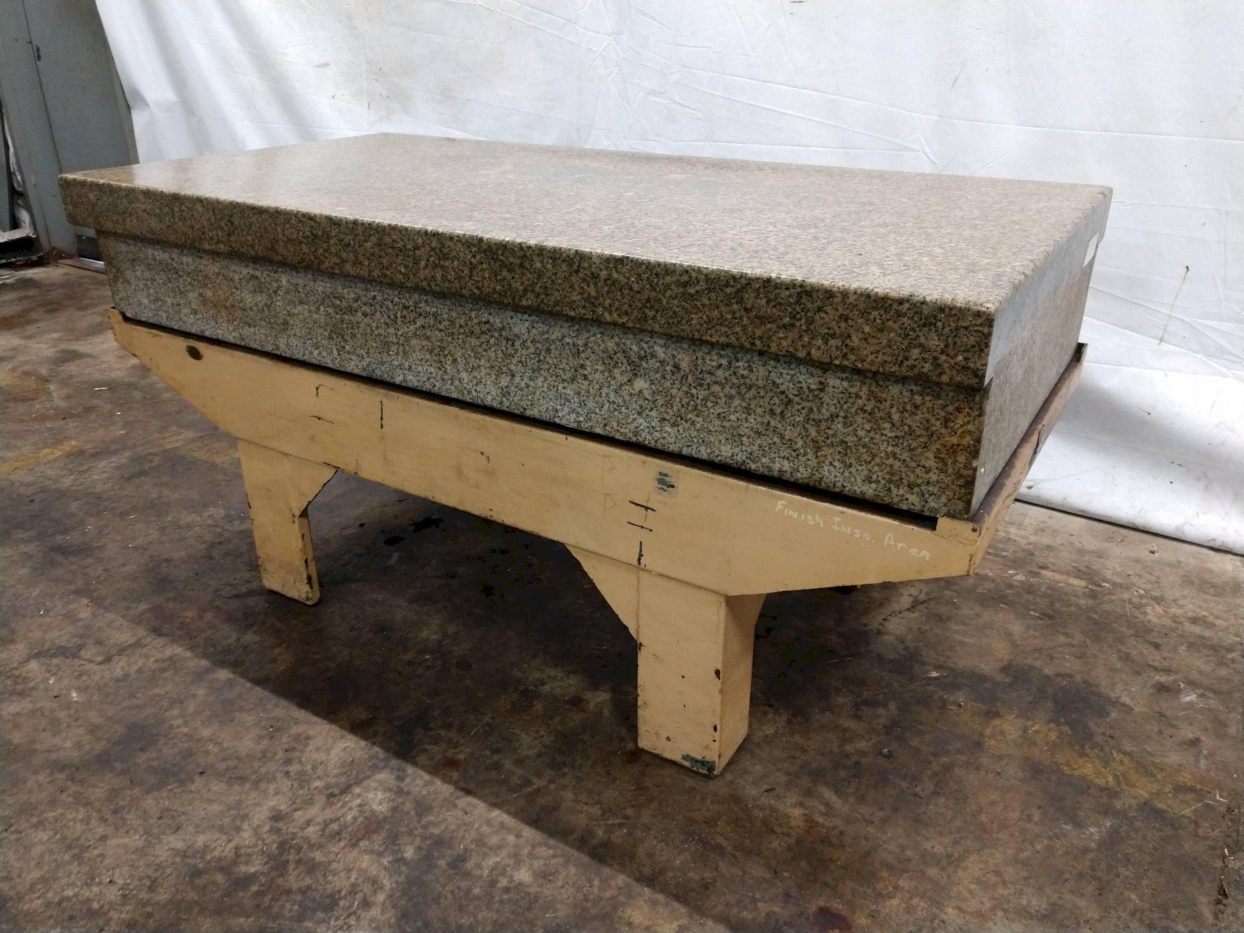For Sale 36" X 72" X 12" HERMAN 2LEDGE GRANITE SURFACE PLATE WITH