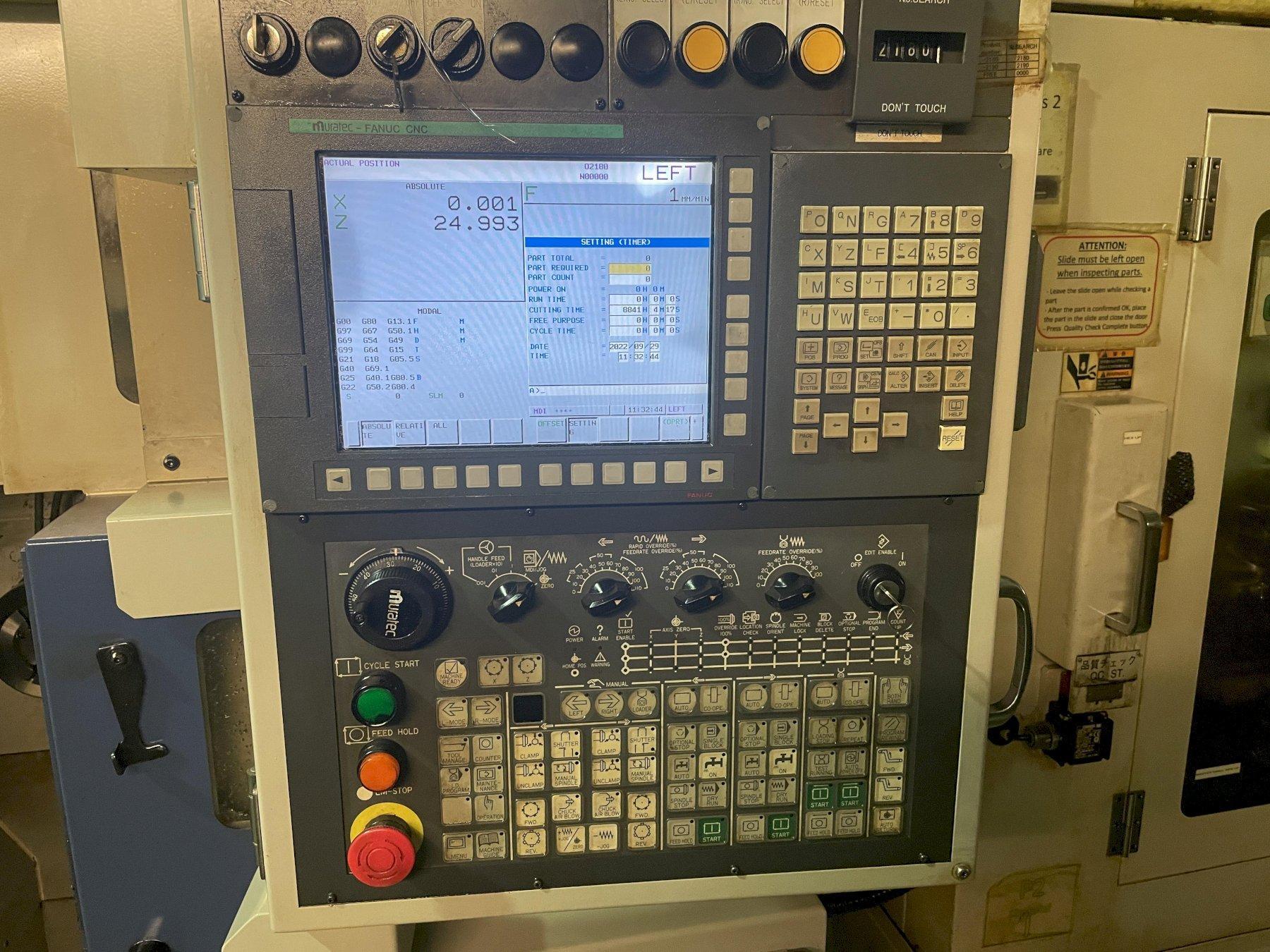 For Sale Muratec MW120 Used CNC Twin Spindle Lathe For Sale 2015