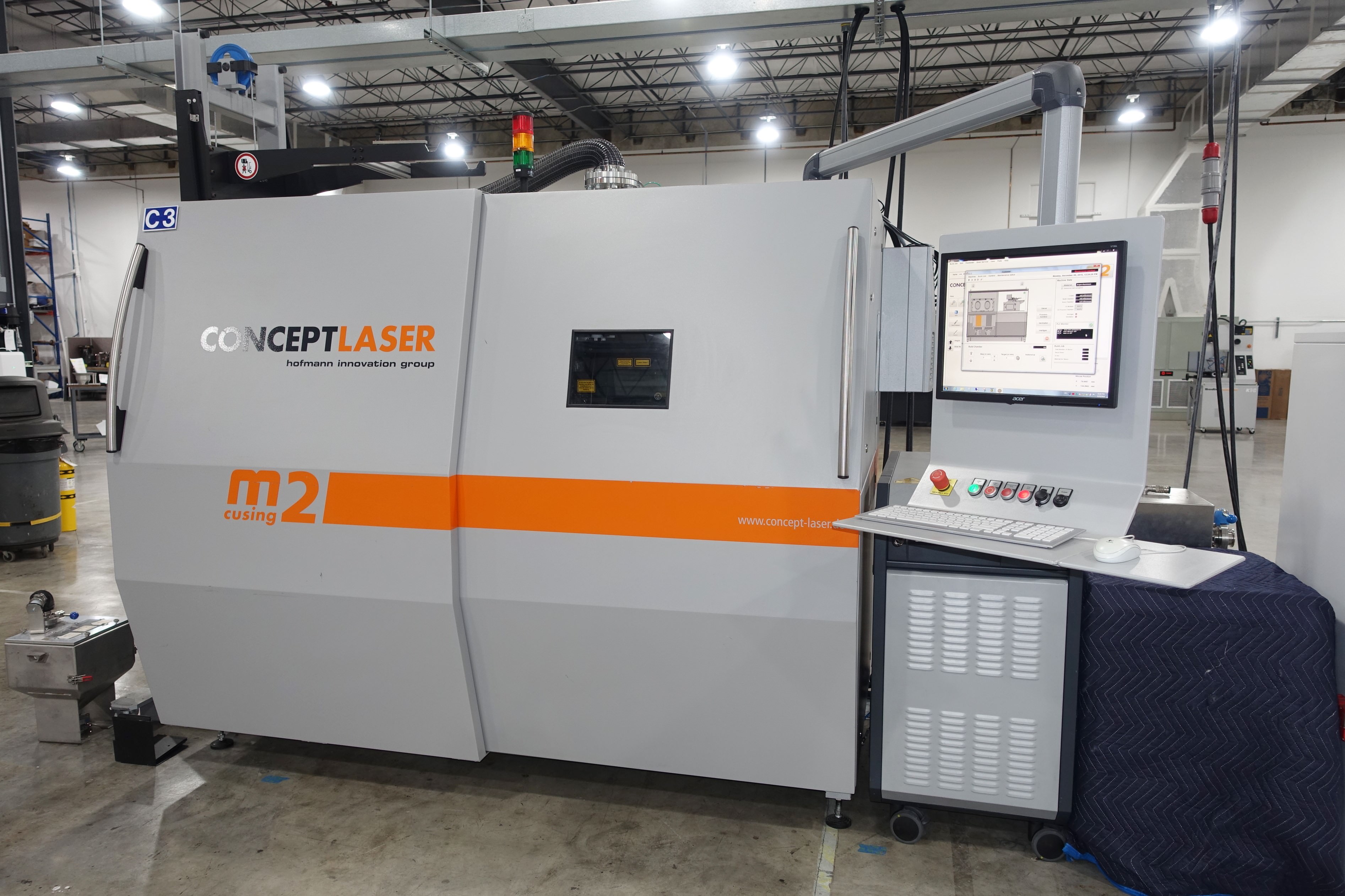 For Sale ConceptLaser M2 Cusing 3D Metal Printer, 9.8" x 9.8" x 13.8