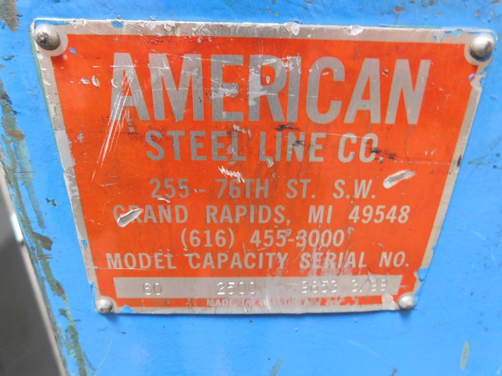For Sale - 2500 LB X 20&quot; AMERICAN STEEL LINE NON POWERED MODEL #60