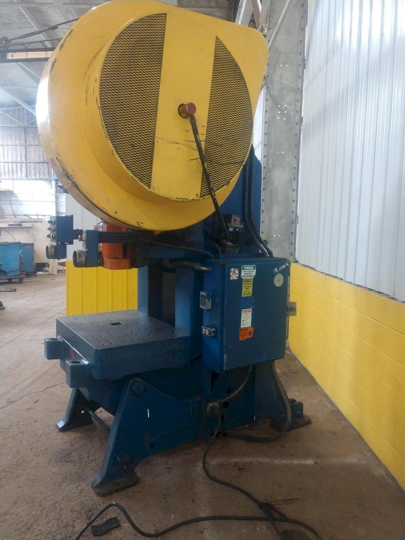For Sale 100 TON L & J MODEL 100 OBI FLYWHEEL PRESS WITH 5" STROKE