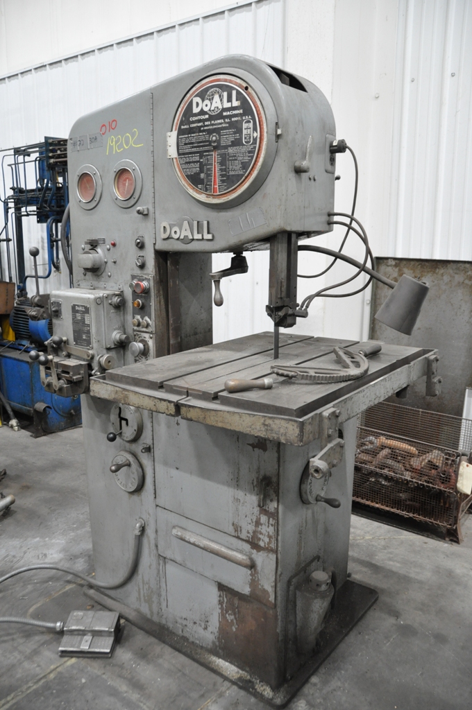 For Sale 16" DoAll Vertical Band Saw Locator Online