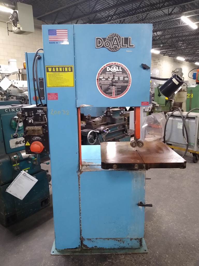 For Sale 20" DOALL VERTICAL BAND SAW Locator Online