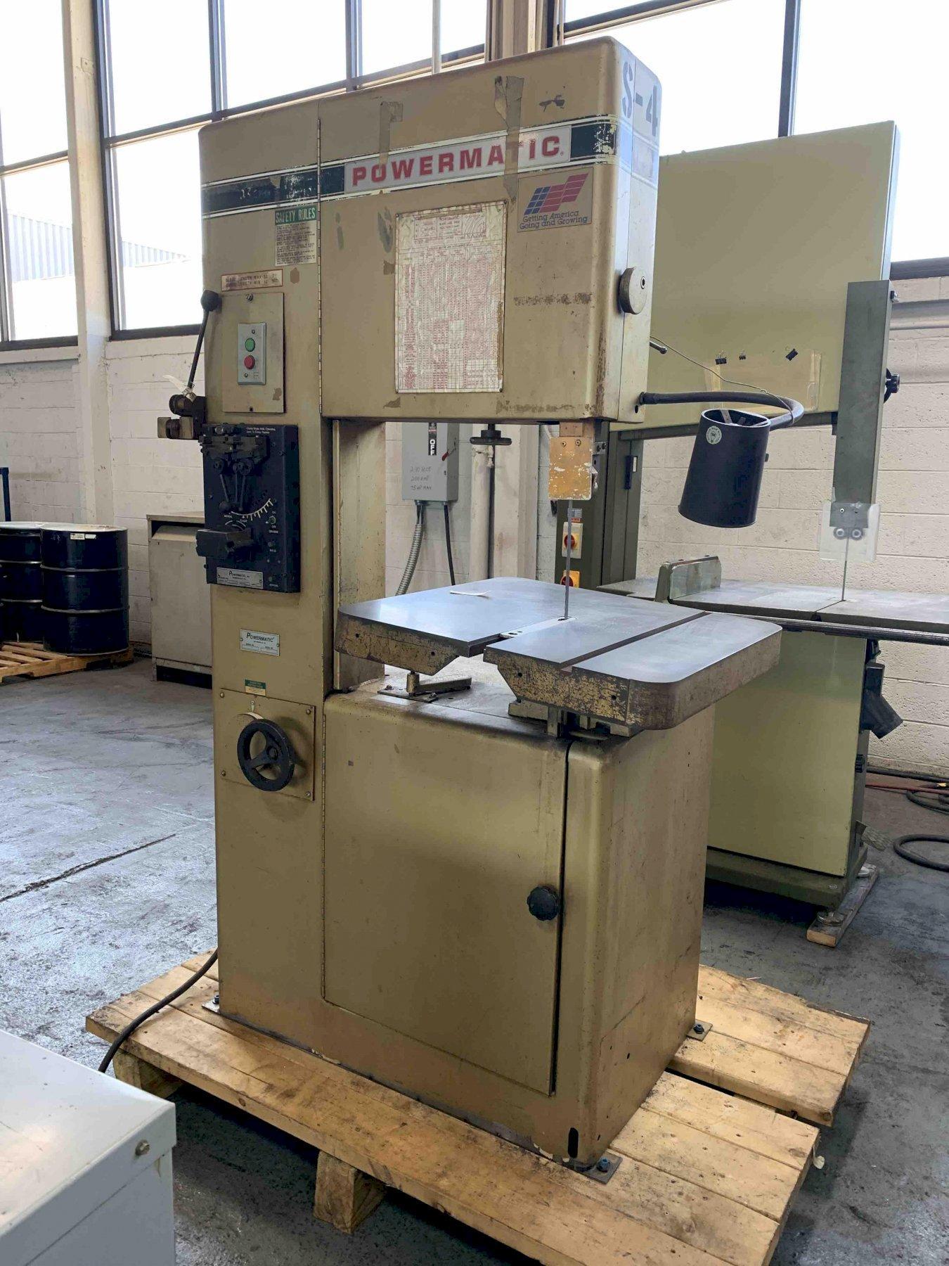 For Sale USED POWERMATIC 20" VERTICAL CONTOUR BANDSAW WITH BLADE