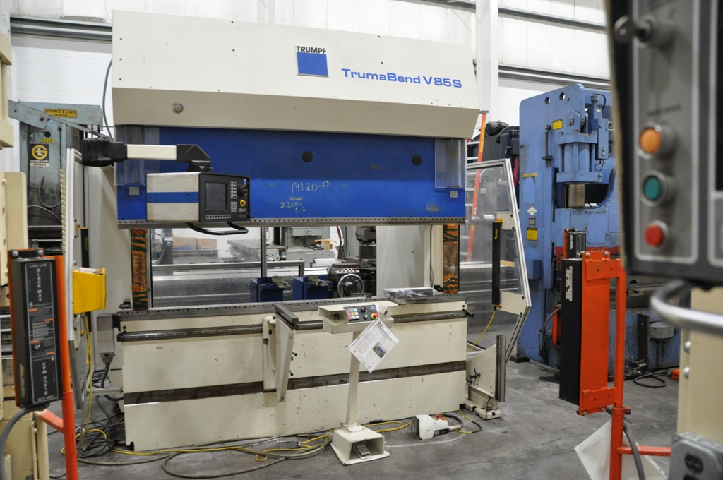 For Sale 100" x 93 Ton Trumpf Hydraulic Press Brake Locator Online