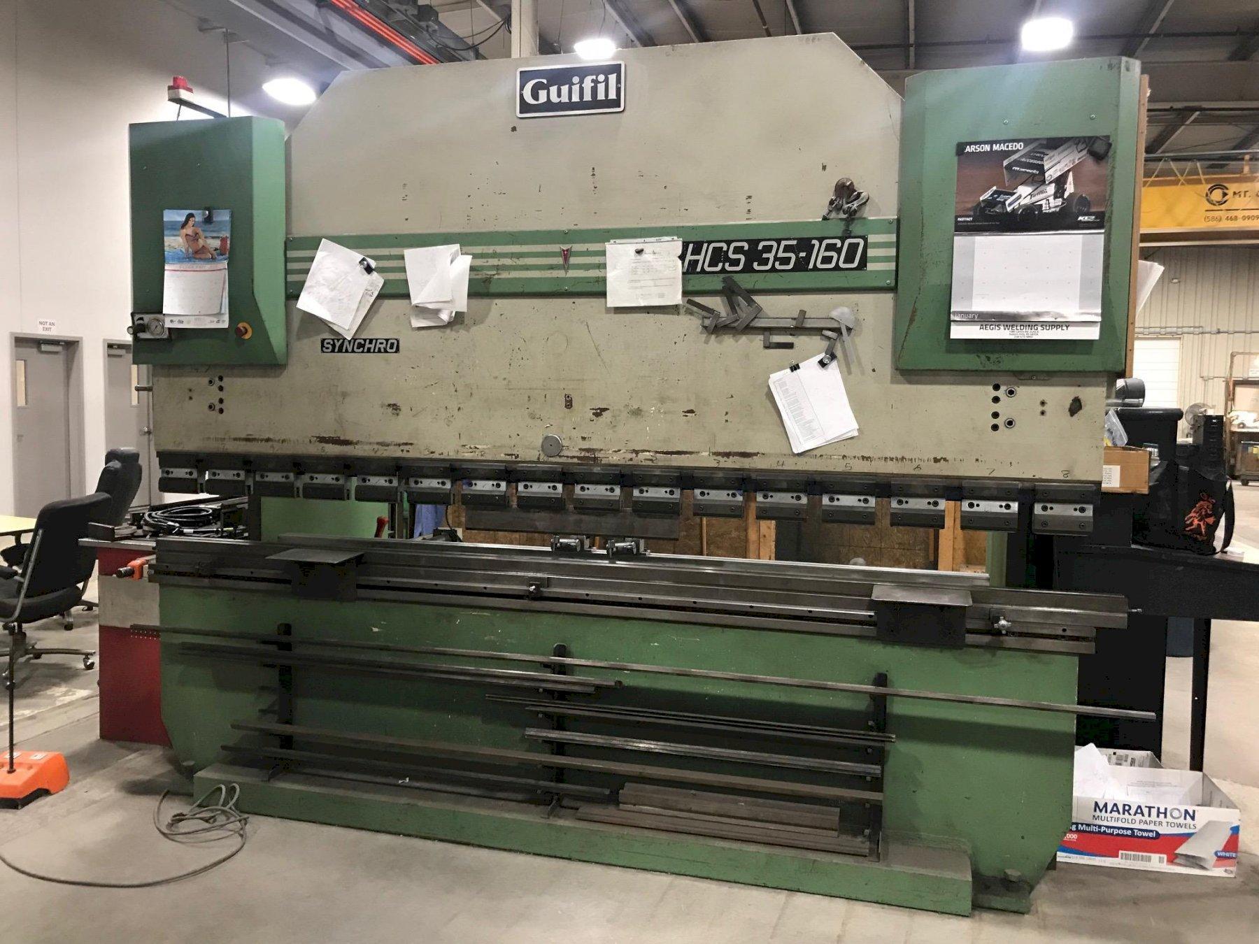 For Sale USED GUIFIL DOWNACTING HYDRAULIC PRESS BRAKE MODEL HCS 35